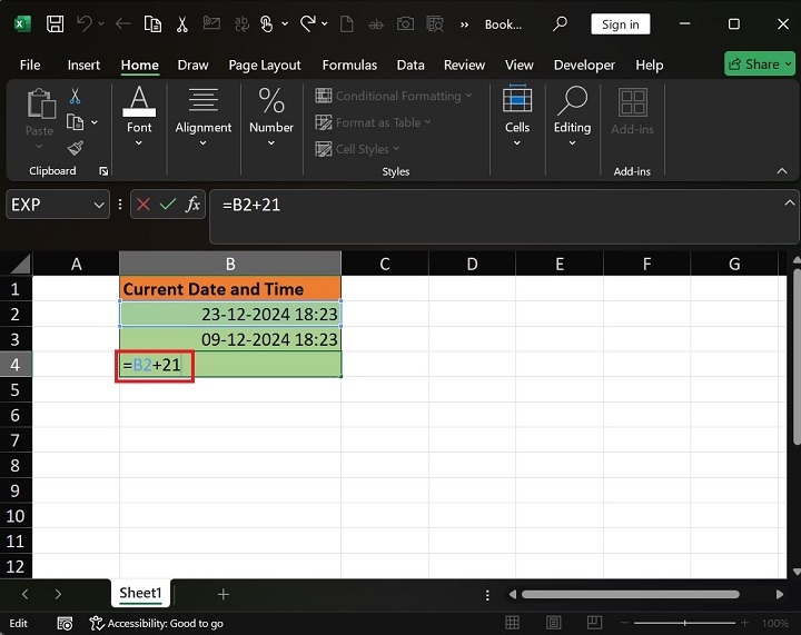 NOW 函数获取 Excel 当前日期和时间7