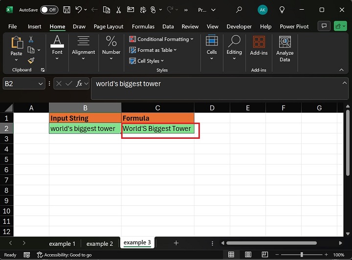 PROPER Function Transform First Character2