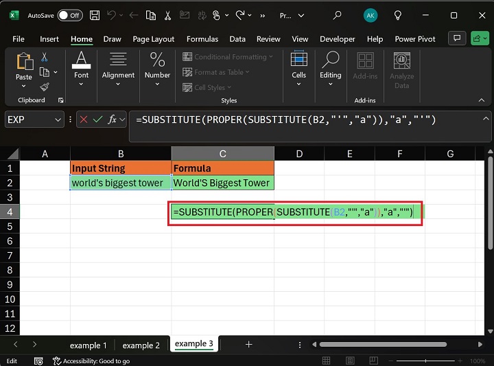 PROPER Function Transform First Character3