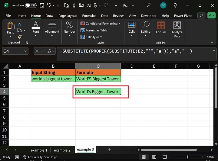 PROPER Function Transform First Character4