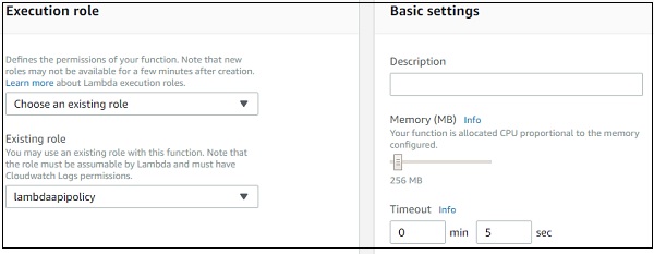 Existing Role