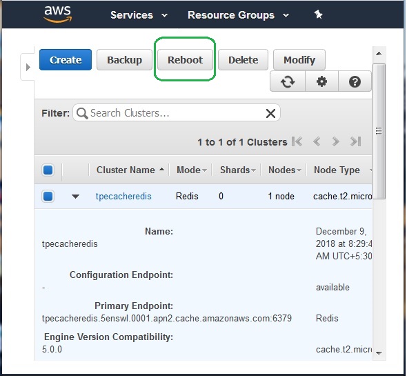 Reboot Cluster 1