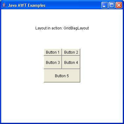 AWT GridBagLayout