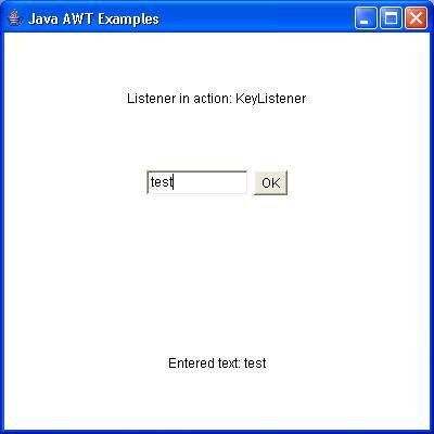 AWT KeyListener