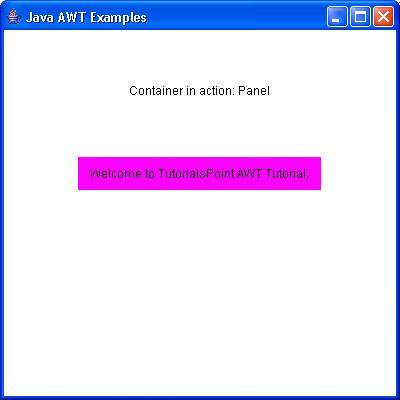 AWT Panel