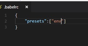 Babelrc 环境详细信息