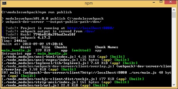 NPM Run Publish