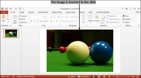 Powerpoint 图像已插入