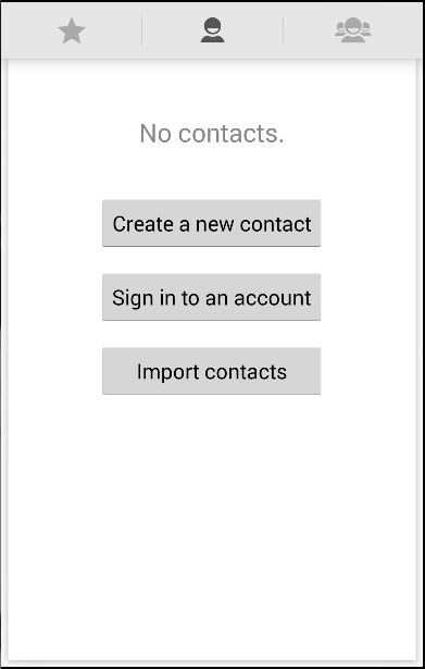 Cordova Contact Empty