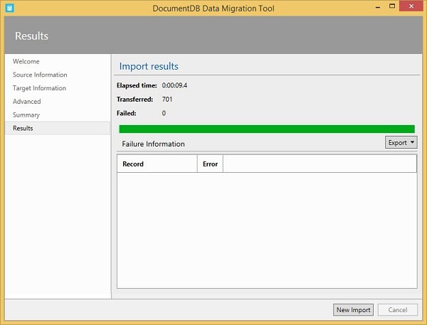 Sql 导入完成