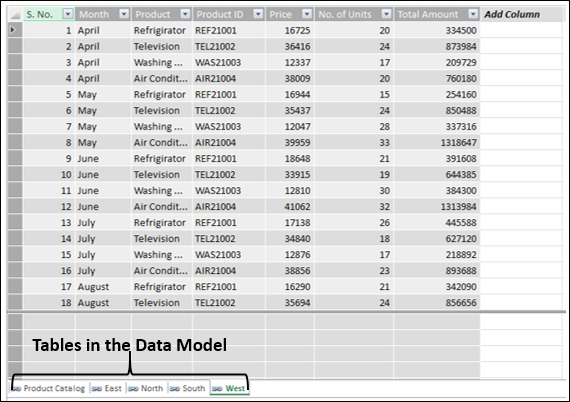 Excel 数据窗口