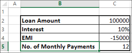 Excel Nper 函数结果