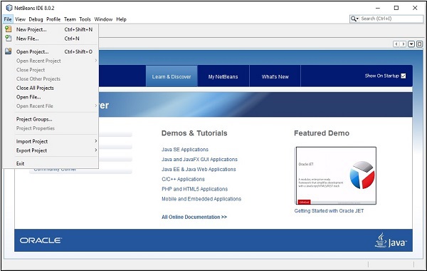 NetBeans 文件