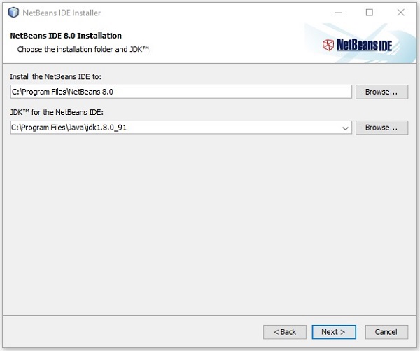 NetBeans 安装下一步