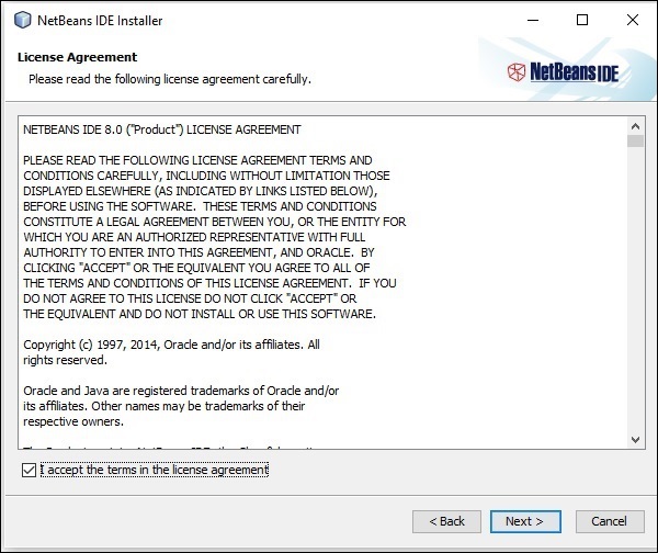 NetBeans 许可协议