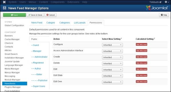 Joomla 添加新闻源