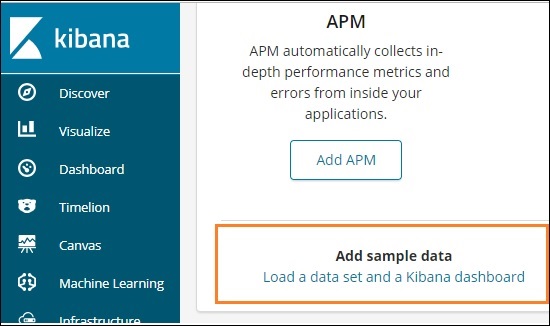 Kibana 主页