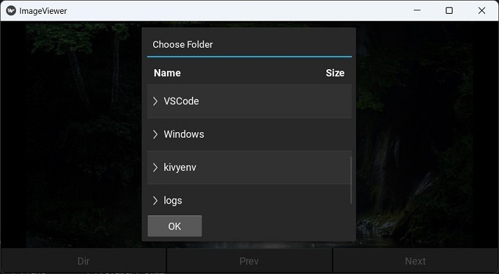 Kivy Navigation Buttons