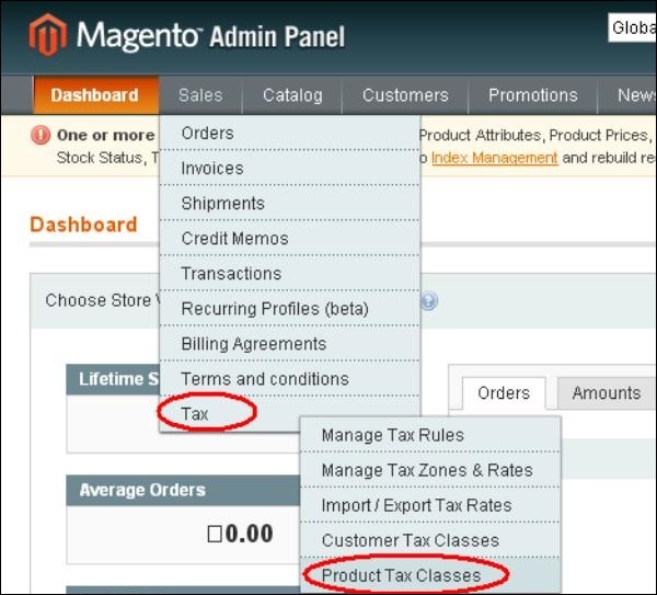 Magento 设置税