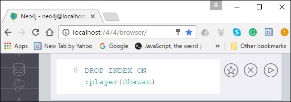 DROP INDEX 删除索引