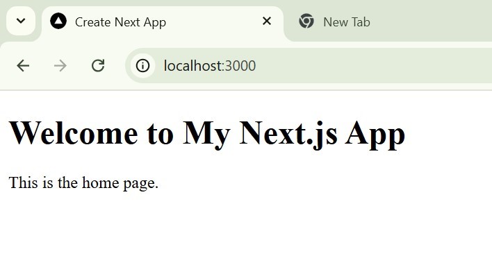 Next JS Home Page