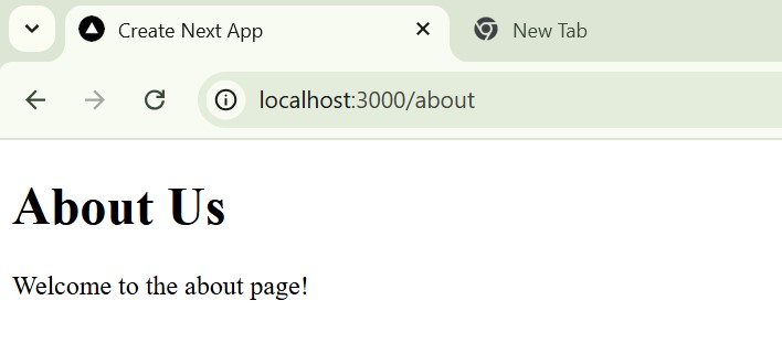 Next JS About Page