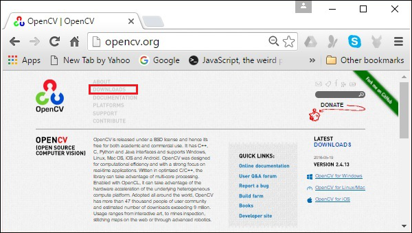 OpenCV HomePage