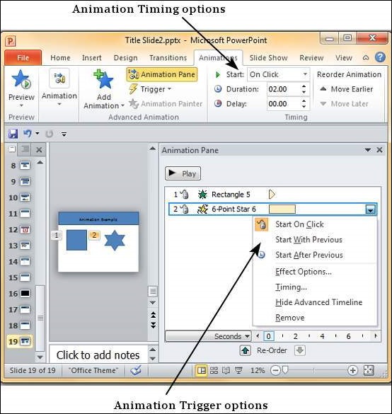 Microsoft PowerPoint 2010 添加和预览动画