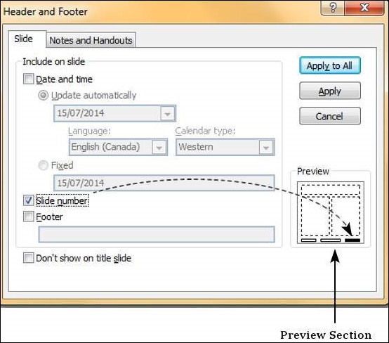 Microsoft PowerPoint 2010 中添加页眉和页脚