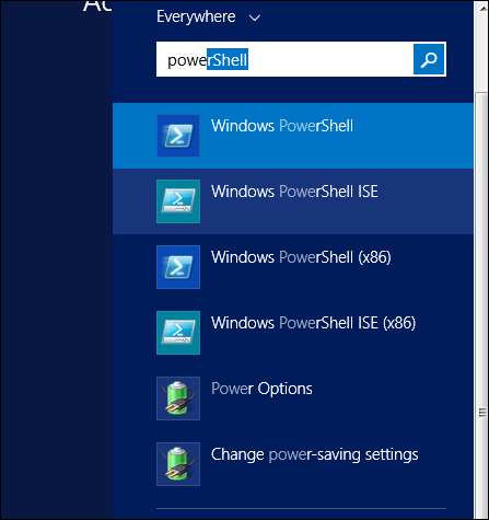 搜索 PowerShell