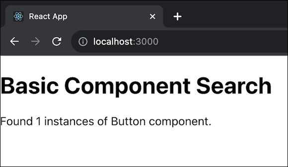 basic component search instance