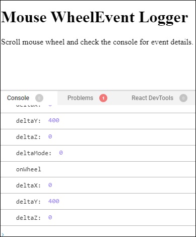 mouse wheelevent logger