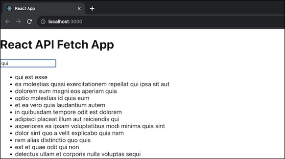 react api fetch app