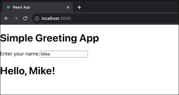 simple Greeting app