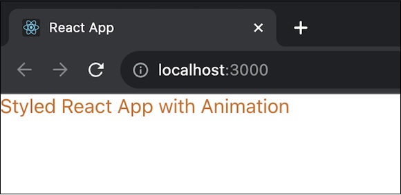 styled reactapp animation