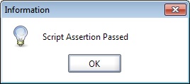 脚本断言已通过