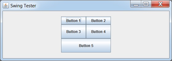 使用 GridBagLayout